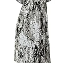 lovely mom's Tie-Dye Pattern Rayon Maternity Dress | Knee-Length, Boat-Neck with Butterfly Sleeves/Dual-Zippers for Effortless Nursing | Pre & Post Pregnancy Women's-picture-10