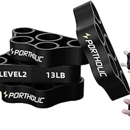 PORTHOLIC Hand Exerciser Grip Strengthener, Finger Stretcher Resistance Bands, 4PCS Set for Arthritis, Carpal Tunnel, Guitar & Rock Climbing-picture-28