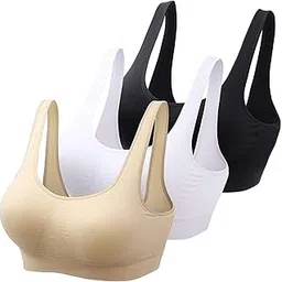omlavida Women's Bra Free Size Multicolor in Pack of 3 Pcs Free Size Upto (28-34)-picture-56