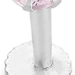 las by ananya Sterling Silver Nose Pin, American Diamond Stone, Rhodium E-Coated, Medium Size, Pink-picture-32