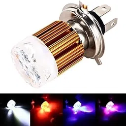 H4 LED Headlight Bulb Multicolor Flasher 4 Led Head Lamp Bulb H4 socket-picture-33