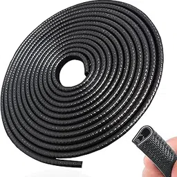 FLORISCA Car Door Edge Guards U Shape Edge Trim Seal Protector Clips Fit Car Door Seal Strip Edge Guard Universal Fit Rubber-picture-16