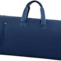 Garment Bag Shoulder Handbag Leather Duffle Bag for Backpacking Trip Holiday Dark Blue-Clothing, Shoes & Accessories - Mens Accessories - Backpacks, Bags & Briefcases-image-65
