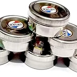 Small Stainless Steel Kajal Dibbi (Pack of 6)-picture-25