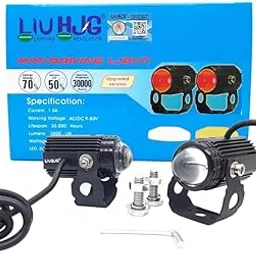 Autozap LIU HJG Orignal Red Devil Mini Drive LED Fog Light Bulb Lamp For Universal Cars and Motorcycles Dual Color (White,Yellow & Red) With Cooling Fan 2Pcs (6 Month Warranty)-image-18