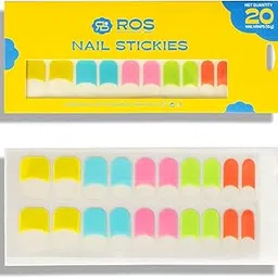 ROS Beauty Nail Stickies | 20 Count | Easy-to-Apply Vibrant Nail Art Stickers | Long-Lasting, Lightweight, & Mess-Free | Unique Designs for Effortless DIY Manicure | Birds of Paradise-image-96