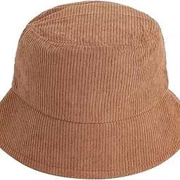 French Accent Men Beige Solid Corduroy Bucket Hat for Outdoor Everyday Wear | UV Protection | Lightweight | | Quick-Drying | Fashion Casual Headwear Accessories for Men and Boys (2006)-picture-12
