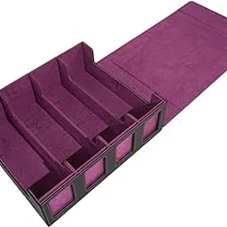 THE STYLE SUTRA® Deck Card Case Accessories Gifts Card Box for Basketball Cards Trading Cards Purple | Sporting Goods | Team Sports | Baseball & Softball | Equipment Care & Accessories-picture-70