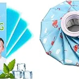 KESI Ornaments Cooling Patch|Instant Cooling Relief for Fever,Migraine, Headache,or Heat Fatigue And Ice Cold Pack Reusable Ice and Hot Water Bag for Injuries|Hot & Cold Therapy Combo Pack-image-15