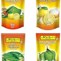 Mothers Recipe Pickle Combo Pack of Mixed Pickle, Mango Pickle, Sweet Lime Pickle and Green Chilli Pickle | 200gm Pack of 4-picture-27