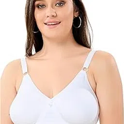 Women's & Girl's Seamless Cotton Non Padded Non-Wired Full Coverage D-Cup T-Shirt Bra-image-12
