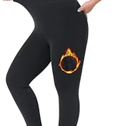 Women Warm Winter Leggings | Thick Fleece Lined Thermal Full Footed Tights | Slim Fit High Waist Fur Legging-image-102