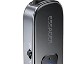 Essager ES-BT10 Series Male Aux 3.5mm Bluetooth Adapter Transmitter and Receiver 2 in 1 Wireless rechargble car Adapter bt 5.1 aux 3.5mm for car pc Home Speaker-image-26