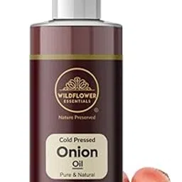 Wildflower Essentials Onion Oil Cold Pressed For Hair, Scalp, Hair Growth, Hairfall, Dandruff, Grey Hair 100% Pure & Natural100ml-image-3