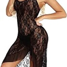 Lace Babydoll Lingerie Mesh Wedding Nightie Bridal Nightdress Women's Lace Long Kimono Robe Babydoll Lingerie Mesh Nightgown Wedding-image-49
