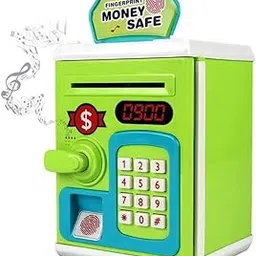 Kidzblend ATM Piggy Bank for Kids with Password & Fingerprint Lock | Music & Light Features | Coin & Cash Saving Box | Money Bank for Boys & Girls | Fun & Educational Toy | Multicolor (Age 3-10 Years)-picture-44