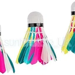 Lot of 3 Training Colorful Feather Shuttlecocks Badminton Ball Game Sport-picture-41