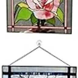bnf® 2pcs Stained Rectangle Window Panel Wall Decoration | Home D©cor | Suncatchers & Mobiles-picture-52