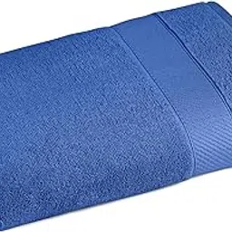 Himeya Bamboo Bath Towel|400 GSM|1 Piece Bamboo Towel for Men/Women | 100% Cotton| 70 cms x 140 cms |Ocean Blue-picture-21