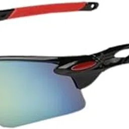 KACHEEG® Sleek Wraparound Sport Sunglasses UV400 Protection for Biking & Riding | Black-picture-42