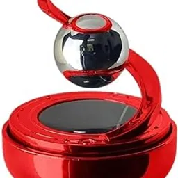 Solar Aromatherapy Car Air Freshener | Stylish Dashboard Rotating Perfume Diffuser | Plastic Solar-Powered Autorotation Decoration for Car Interior | Eco-Friendly Fragrance Diffuser (RED)-image-65