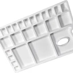 Faded 26-Well Large Rectangular Painting Palette – Lightweight Tray with 16 Color Compartments, 8 Mixing Wells & 2 Water Reservoirs – Ideal for Acrylic, Watercolor & Oil Painting-picture-25