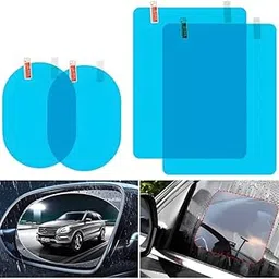 CARIZO Car Rear View Mirror Anti Fog Waterproof Protective Film, Anti-Glare, Rain-Proof, Anti Water Mist, Anti-Scratch HD Nano Film (Oval & Square, Pack of 4) Compatible with Maruti Ertiga (2018-2021)-picture-29