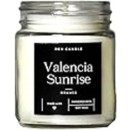 Scented Soy Wax Candle Pack of 3 - Marine Mist Aqua, Valencia Sunrise Orange, Vanilla Silk | Handpoured Soy Wax | 90G Each-picture-11
