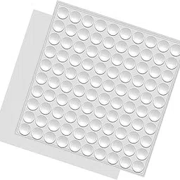 GLUN® 8x3 mm 100 Piece Door Bumper Stoppers, Clear Rubber Wall Protector for Wall, Doors, Almiras Protector, Self-Adhesive Door Handle Wall Shield Bumper Guard-image-62