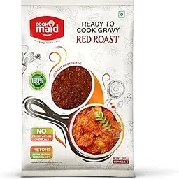COOKMAID | Red Roast Gravy | Ready to Cook | No Preservatives | Vegetarian | Ready Chicken Roast Masala | Instant | Easy Cooking | Egg Roast Masala | 300g-picture-17