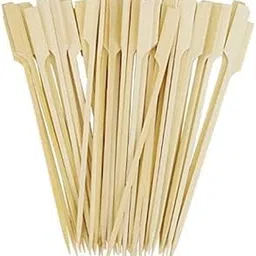 Swastha Hygiene Wooden Gun Skewers - Barbecue Skewer Set for Outdoor Dining, Ideal for Starters Like Fruits, Kababs, BBQ Sticks for Grilling (4 inch- 100)-picture-20