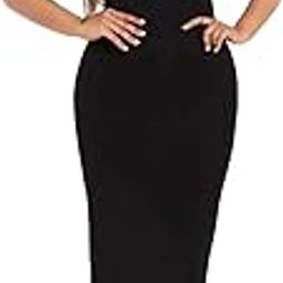 kotty Women's Bodycon Solid Midi Dress-picture-3