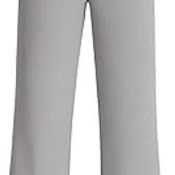 ziyahub Women's Relaxed Fit Mid Rise Solid Wide Legs Track Pant, Straight & Comfort Drawstring Sweatpants, Casual Pyjamas, Nightwear, Gym, Yoga, Sports, Running image 1