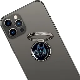 Swap-n-Snap Silver 360 Holo-Ring Mobile Phone Grip Holder with Changeable Logo - Sai Baba Design-picture-15
