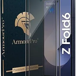 ArmourPro Military Grade Matte Anti-Glare Tempered Glass Screen Protector for Samsung Galaxy Z Fold 6 (6.04 Inch) With Installation Kit | Edge to Edge Coverage | Black (Pack of 2)-picture-11