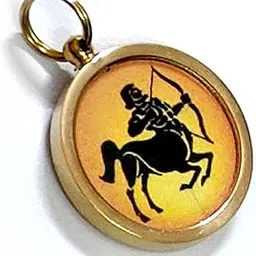 astroghar Dhanu Rashi Sagittarius Rashi Zodiac Yantra Mantra Brass Lucky Charm pendant-picture-49