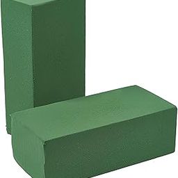 TIED RIBBONS Foam Brick for Flower Basket, Wedding Bouquet, Artificial Flower Arrangement (Green, 10 cm x 8 cm x 22 cm) - Set of 2 ,Artificial Flora-picture-1