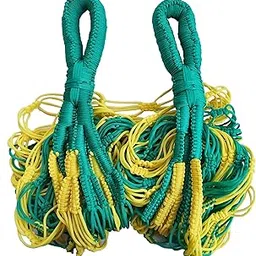 CRM TRADERS Nylon Rope Swing Hammock Hanging Mesh Relaxing Bed for Garden Outdoor Jhula - Multicolor-image-64