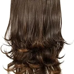 KIS Hair Extensions 100% Natural Human Hair Blend Glamorous Handcrafted Salon-Quality Voluminous Luxurious Customizable Soft & Silky Texture Reusable Washable & Heat Resistant - (Globle)-picture-38