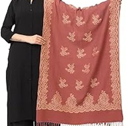pashgiri Winter Wear Ethnic Wear printed Poly Wool Shawl for Women's (28X 80 in inches) (W-SH-014)-picture-32