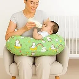 MOM & SON Multipurpose Baby Feeding Pillow | Nursing Support Pillow for Breastfeeding & Bottle Feeding | Maternity Feedingpillow | Newborn Essentials | Adjustable Strap Feeding Pillow (0-12 Months)-picture-17