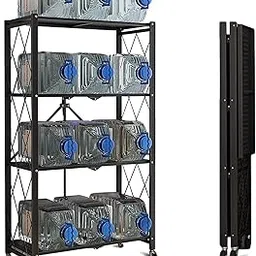 BIRMON Kitchen Storage Rack Metal Shelving Unit Storage Utility Rack Garage Shelves Display Rack for Living Room (H- 4.20/L- 2.40/W-2.36 ft.)-picture-10