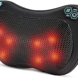 SLOVIC Neck Massager | Electric Shiatsu Cushion for Full Body Necks Massager Machine | Body Massagers for Ultimate Pain Relief – Versatile Therapy for Neck, Back, and Shoulders | Stylish Black Design-image-40