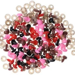 Enakshi® 4x100pcs Mix Color Triangle Safety Nose with Backs for Bear Doll DIY 11x14mm|Toys & Hobbies | Stuffed Animals | Other Stuffed Animals-picture-24