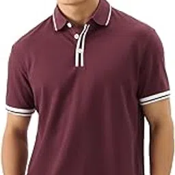 the souled store Solids: Aster Men and Boys Short Sleeves Collared Neck Regular Fit Cotton Blend Polos image 1