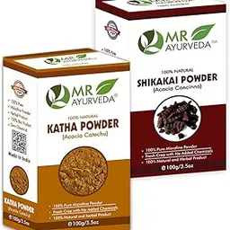 MR Ayurveda Katha Powder & Shikakai Powder - Set of 2 (200 Grams)-picture-31