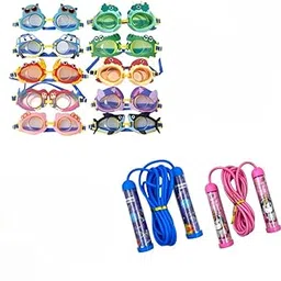 Kalra Magic Acrylonitrile Butadiene Styrene Unicorn Jump Rope for Kids Boys Girls & 1pc Swimming Goggles (Sent Any One Will Be Dispatch Pack of 1)-image-44