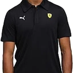 PUMA , Men, Ferrari Sportswear CS Polo, Black, M (63278201) image 1