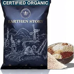 Earthen Story Certified Organic Multigrain Atta 1.8kg with 40% Millet flour | Stone Ground, 100% Whole Grain Organic Atta with Ragi, Jowar, Bajra, Barley, Kala Chana atta-picture-60