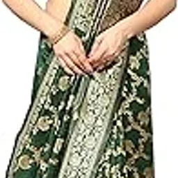 Women's Banarasi Silk Jacquard Kanjivaram Saree With Litchi Silk Unstitched Blouse Piece (B-Silk Hanuman)-picture-48